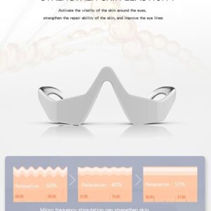 3d eye massager – smart eye care device for dark circles, puffiness & wrinkles (white)