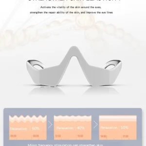 3d eye massager – smart eye care device for dark circles, puffiness & wrinkles (white)