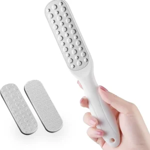 stainless steel foot file – double-sided (white)