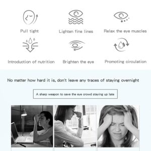 3d eye massager – smart eye care device for dark circles, puffiness & wrinkles (white)