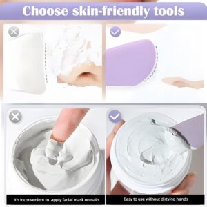 silicone face mask applicator – 2 in 1 pore cleansing brush & lymphatic drainage face massager (pink)